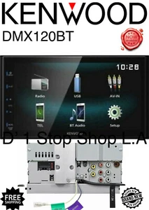 Kenwood DMX120BT Bluetooth Digital Multimedia Receiver w/ 6.8" 2DIN Car Stereo - Picture 1 of 9