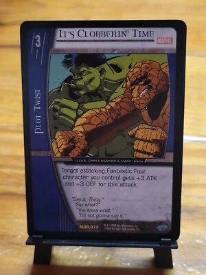 Marvel VS System It's Clobberin Time Origins Unlimited MOR-072 Edition NM - Image 1 of 2