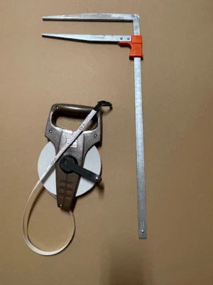 Messkluppe 50 cm Kluppe Baummesser im Set mit Maßband 30 m Bandmaß NOS - Bild 1 von 4