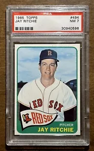 1965 TOPPS #494 JAY RITCHIE PSA 7 NM - Picture 1 of 2