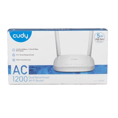 Cudy NEW WR1000 AC1200 Dual Band Smart Wifi Router - Image 1 of 4