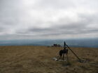 Photo 6x4 Cairn &amp; Fencepost on Eastern Top of Ben Wyvis Coire na Fu00e8i c2008