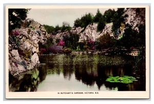 RPPC Butchart Gardens Victoria British Columbia Canada UNP Postcard XC1 - Picture 1 of 2
