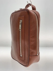 Dom Teporna Bag Leather Brown Plain from Japan - Picture 1 of 5