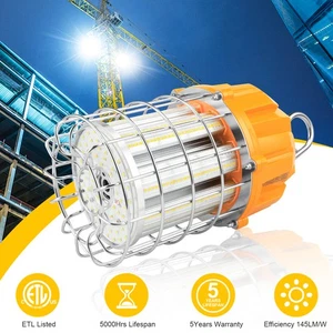 80 Watts LED Temporary Work Light Fixture Daylight White 5000K High Bay Lights - Picture 1 of 12