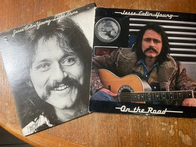 2 Jesse Colin Young LP's Light Shine (1974) & On The Road (1976) Vinyl - Image 1 of 4