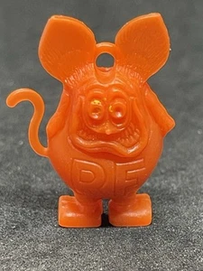 Charm vintage Rat Fink arancione anni 60 70 buono top loop Ed Roth SPEDIZIONE GRATUITA - Foto 1 di 3