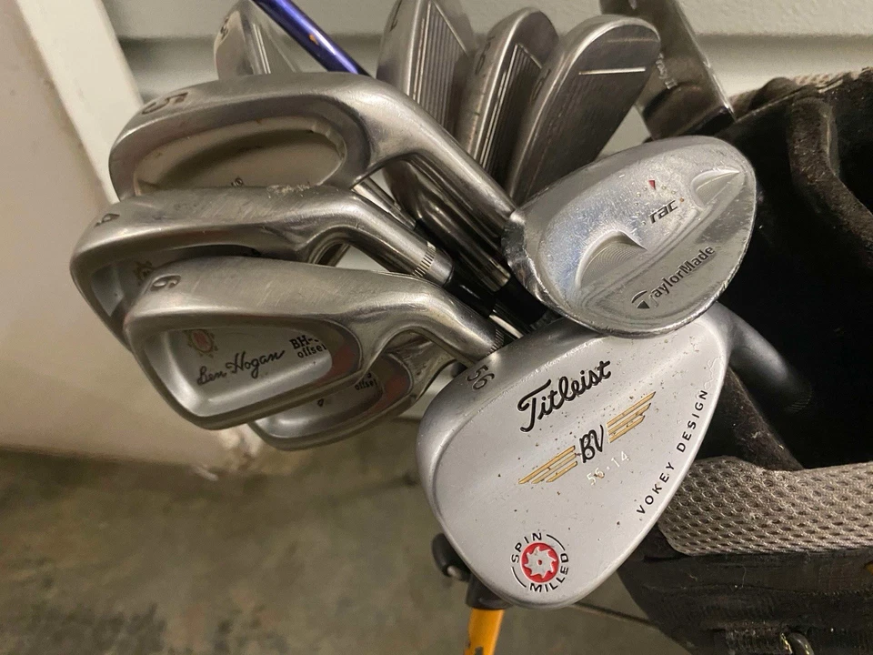 ¡¡¡OFERTA DE FIN DE SEMANA!!! Bolsa de golf con juego completo de hierros y otros palos Foto 1 de 3