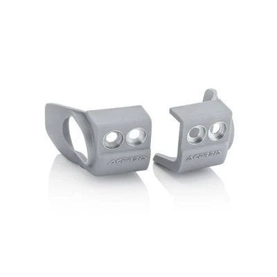 ACERBIS 2X COVER PIEDINO FORCELLA ARGENTO per KTM 250 EXC 2T TPI 2018-2020 - Immagine 1 di 2