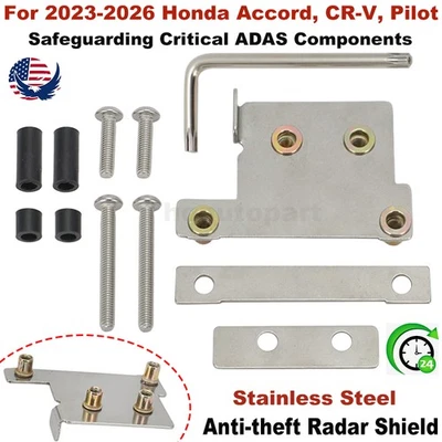 Radar Sensor Protector Cover Bracket Kit For 2023-2026 Honda Accord, CR-V, Pilot - Image 1 of 4