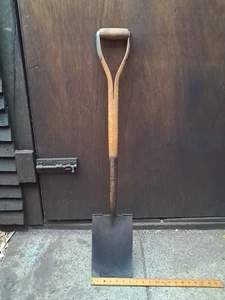 Vintage Elwell Garden Spade Wooden Y Handle Digging Allotment Tool (#230) - Picture 1 of 15