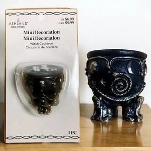 Ashland Halloween Witch’s Cauldron Mini Decoration NIP Resin Figurine - Picture 1 of 4