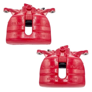 Juego de pinzas de freno delanteras derecha izquierda originales VW Audi Skoda ROJO 312mm NUEVO - Imagen 1 de 12