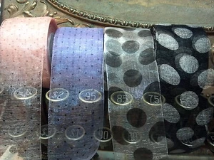 Sheer Organza 1.5" Ribbon Polka Dots 1yd Made in Japan - Picture 1 of 8