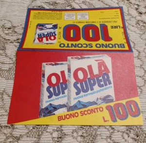 Buono Sconto 100 Lire Ola Super Detersivo 1980 Perfetto Stato - Foto 1 di 4