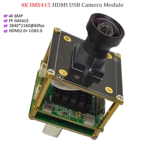 8MP IMX415 USB3.0 Camera Module FF 60fps 4K No Distortion UVC OTG Webcam Board - Afbeelding 1 van 14