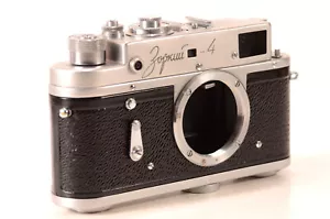Serviced CLA ZORKIY-4 Zorki USSR LEICA 35mm Film BLACK Camera MINT - Picture 1 of 6