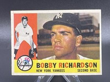 1960 Topps #405 Bobby Richardson New York Yankees Baseball Card