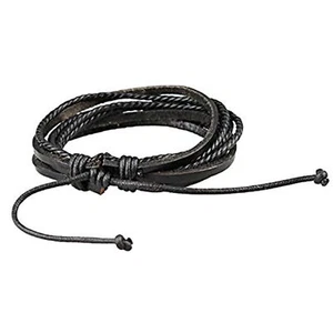 Unisex Braided Rope Vintage Woven Multi-layer Leather Bracelets Lace-up AU Stock - Picture 1 of 6