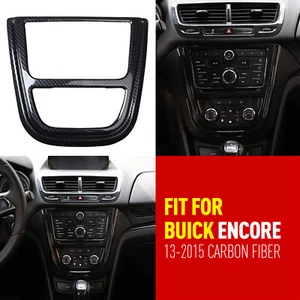 For Buick Encore 2013-2015 Carbon Fiber Console CD Button Control Panel Cover - Picture 1 of 12