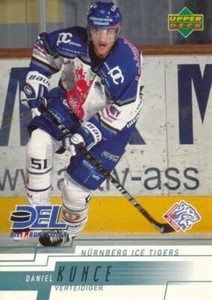 2000-01 Upper Deck DEL #196 DANIEL KUNCE - Nuremberg Ice Tigers