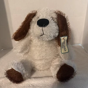 11” Play Time Toys Dog Puppy Plush Stuffed Animal White And Brown New With Tag - Picture 1 of 20