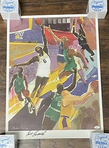 BILL RUSSELL signed autographed 18x24 lithograph Boston Celtics JSA - Picture 1 of 3