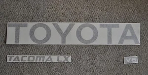 TOYOTA TACOMA TRUCK TAILGATE LOGOS DECAL 95-99 MATTE FLAT BLACK pickup V6 - Picture 1 of 1