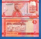 Gambia P-31 5 Dalasis Year ND 2015 World Paper Money Uncirculated Banknote