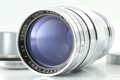 [Near Mint 💥w/Hood] Canon 135mm F3.5 For LTM Leica screw Mount Lens From Japan - Image 1 of 4