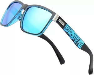 DUBERY Vintage Polarized Sunglasses for Men Women Retro Square Sun Glasses D518 - Picture 1 of 6