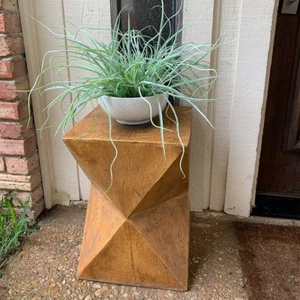 Clear Texture Concrete Accent Table Patio Garden Stool Modular Desigh Side Table - Picture 1 of 11
