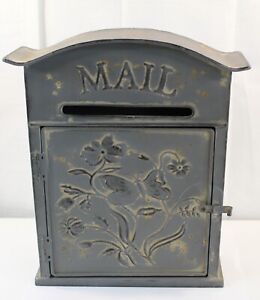Vintage Look, Decorative Metal Butterfly Mailbox, Wall Mount