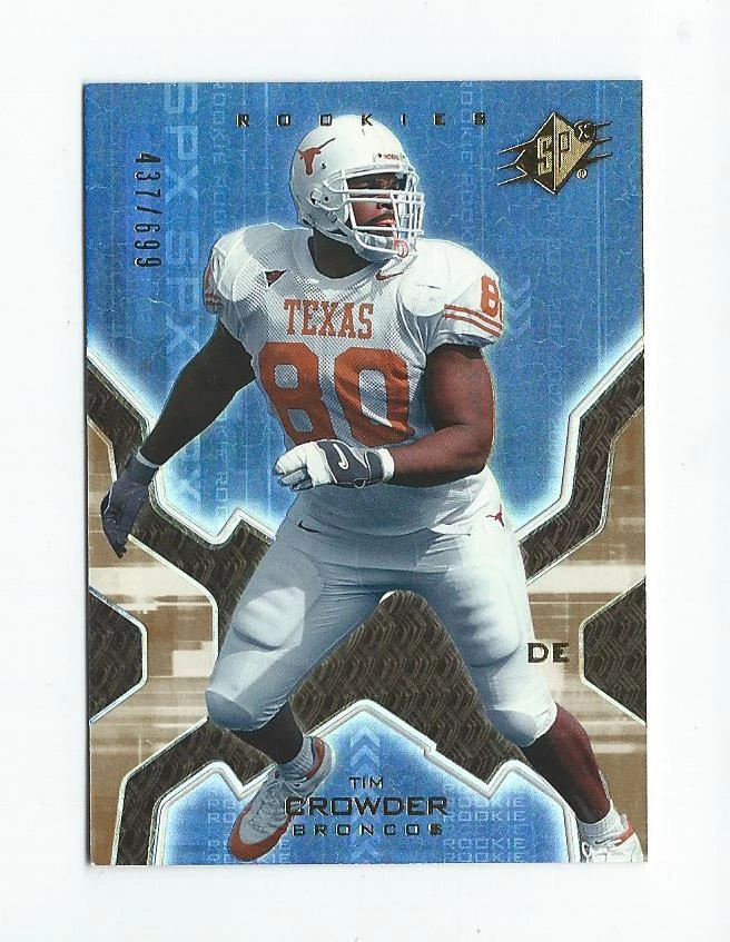 2007 SPx Football Gold Parallel Rookie Card RC Singles xxx/699 - You Choose - Image 1 of 1