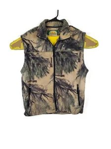 Cabela’s Open Country Camouflage Fleece Hunting Outdoor Full Zip Vest Size Med - Picture 1 of 8