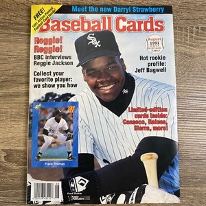 Vintage August 1991 Baseball Cards Magazine  Frank Thomas WHITE SOX  Canseco