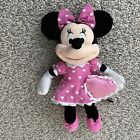 Minnie Mouse Plush Toy in Pink Dress 16 inch Hearts Love Valentine Disney