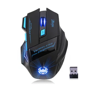 PC Gaming Adjustable 2400 DPI Optical Mice for Laptop E3J9 - Picture 1 of 12
