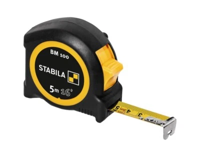 Stabila BM 100 Pocket Tape Measure 5m/16ft (Width 19mm) - Image 1 of 2