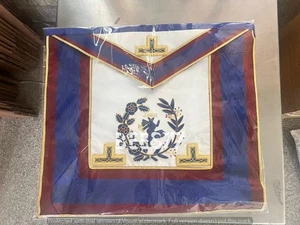Mark grand officers undress Lamskin apron junior deacon & Collar - Incl Badge - Picture 1 of 4