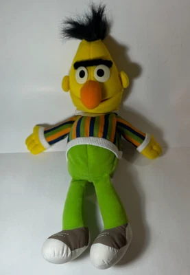 Vintage 1980s Bert Sesame Street Hasbro 19" Hand Puppet (Full Body) Plush EUC - Image 1 of 3