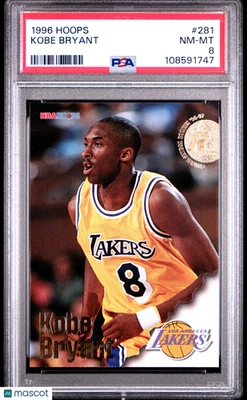 Hoops Kobe Bryant 1996 radiocontrol novato #281 PSA 8 Foto 1 de 2