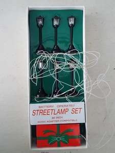 DEPT 56 Straßenlaterne Set #3636-6 6er Set batteriebetrieben Weihnachten Vintage - Bild 1 von 5