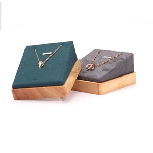 Wood Jewelry Necklace Pendant Display Stand Holder Storage Showcase Organizer - Picture 1 of 9