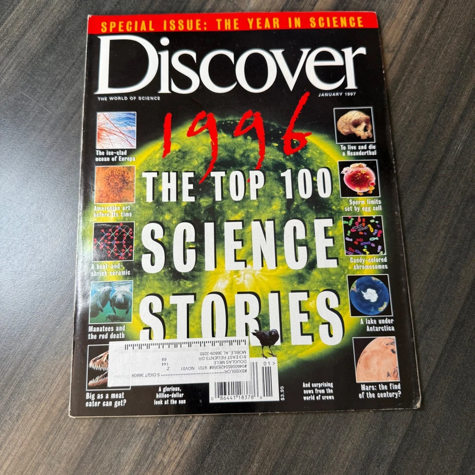 Discover Magazine January 1997 The Top 100 Science Stories Special Issue Foto 1 de 2