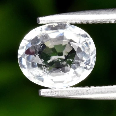 💎 Berilo de Goshenita Blanco Natural Ovalado 0.86ct 7x5.8mm - Piedra Preciosa Brasil Foto 1 de 4