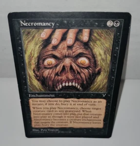 Necromancy: Visions: Black Enchantment: MTG: 1997, Heavy Play - Picture 1 of 10