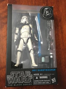 Star Wars The Black Series 6" Sandtrooper #01  Black Pauldron - Picture 1 of 3