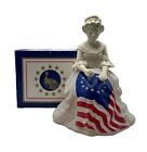 Avon Collectible Betsy Ross Figurine with Full Topaze Cologne - New In Box