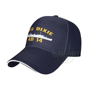 Uss Dixie Ad-14 Herren Baseball Cap verstellbar Snapback Hüte Unisex Papa Mütze - Bild 1 von 9